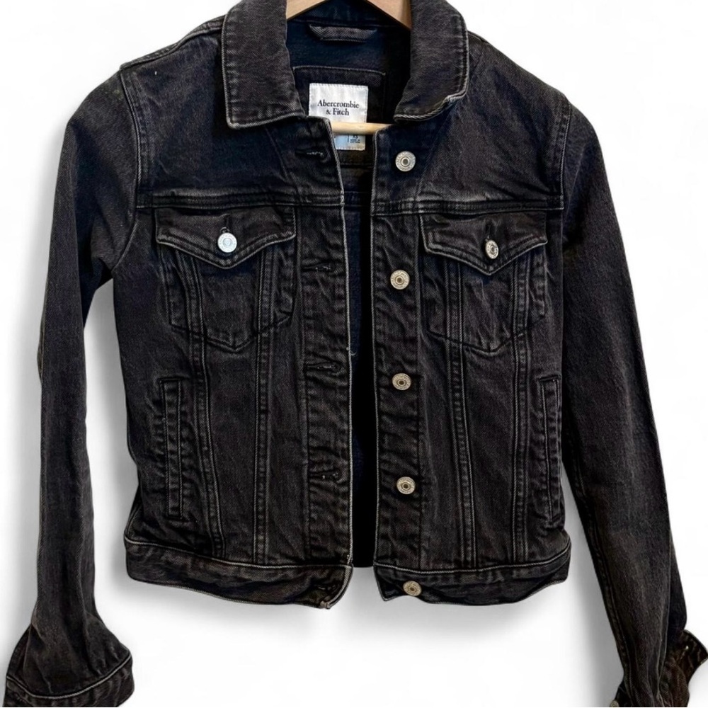 Abercrombie & Fitch Black Jean Jacket